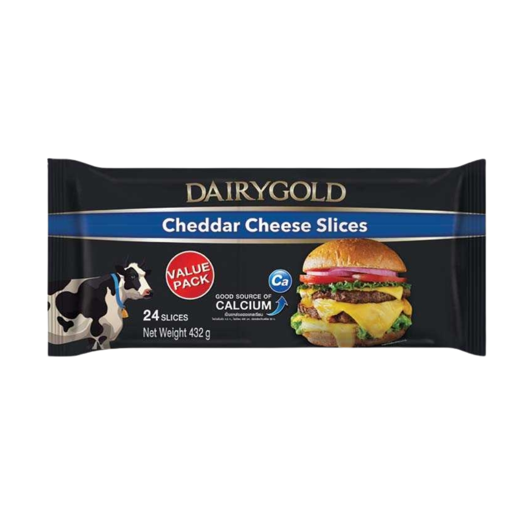 DA.C- Dairy Gold Cheddar Cheese 24 Slices 432g