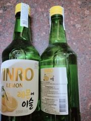 WI.KJ-Rượu. Lemon Flavour Soju Jinro 360ml 13% ecp