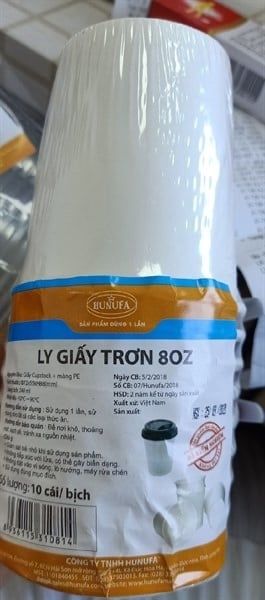 CU-Dụng cụ bếp. Paper Cup 8oz (Ly giấy trơn) 10pcs