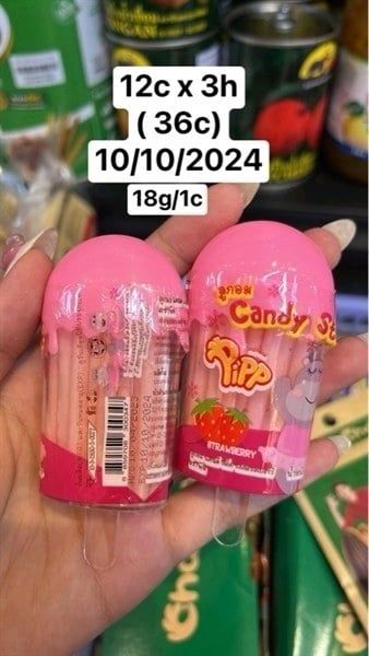 SN.CD-Kẹo. Toothpick Candy Pipp Hippo 18g