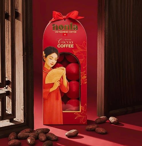 CF-Cà phê. Cocoa Flavor Coffee Box Nonla 24g (8capsules x 3g)