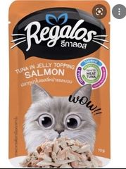 PET-Thú cưng. Cat Food Tuna & Salmon Wet Cat Food Regalos 70g