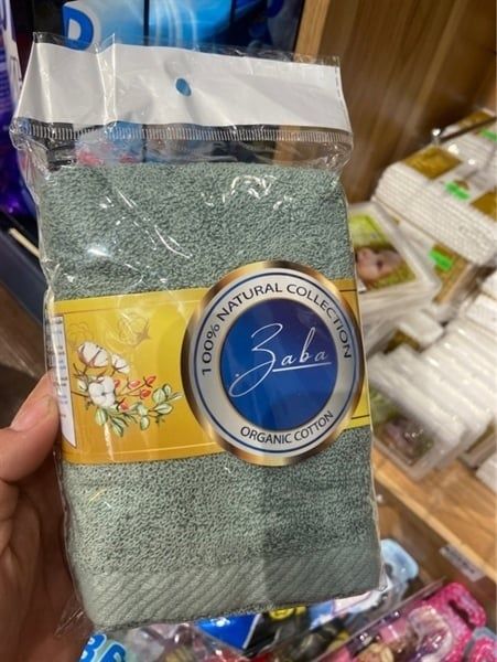 PU-Tiêu dùng. Organic Cotton Face Towel BABA 28x50cm 50g