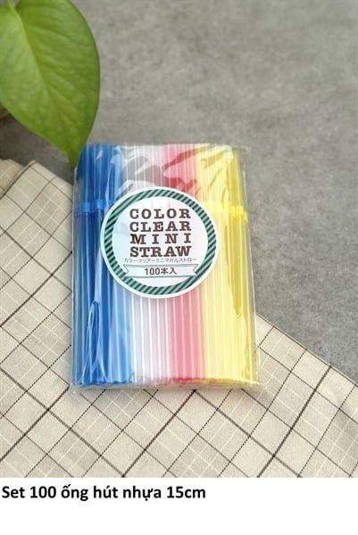 CU-Dụng cụ bếp. Plastic Straws 100pcs 15cm