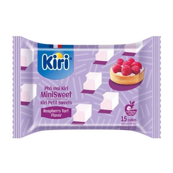 DA.C-Phô mai. Kiri Cheese Tart Raspberry Flavor 78gx15