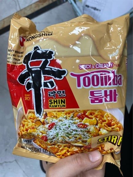 GR.NO-Mì. Dry Fried Noodles Shin Ramyun Toomba Nongshim 137g (32)