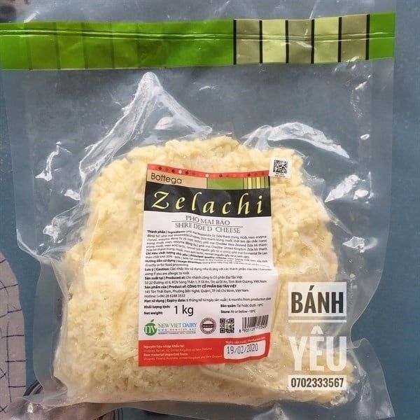 DA.C-Phô mai. Mozzarella Cheese Zelachi 1kg