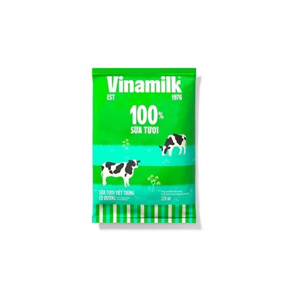 DA.M.F-Sữa. Vinamilk Sterilized Milk with Sugar 220ml
