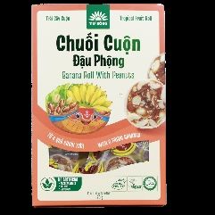 FRD- Trái cây sấy. Banana Roll With Peanuts Tu Bong 120g