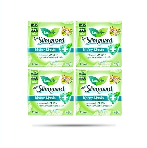 PU- Laurier Super Slimguard Antibacterial Sanitary Pads 16M