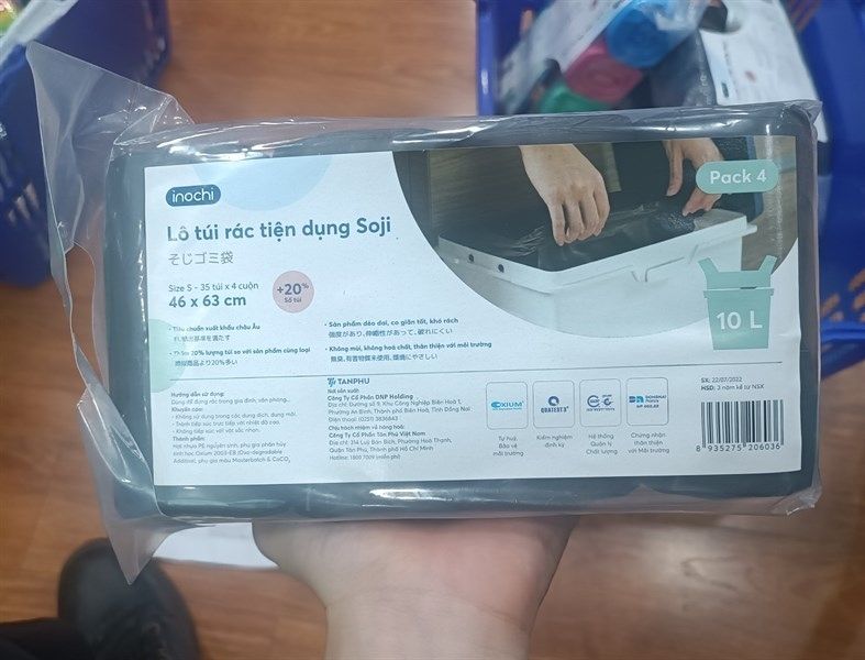 CU-Dụng cụ bếp. Convenient Garbage Bags Soji 4 x 10L