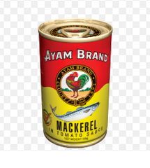 CA- Mackerel In Tomato Sauce Ayam Brand 155g