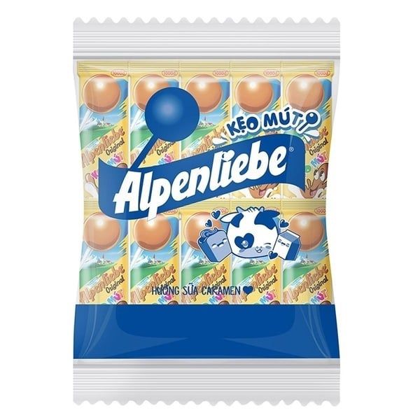 SN.CD-Kẹo. Caramel Milk Lolly Alpenliebe 10g