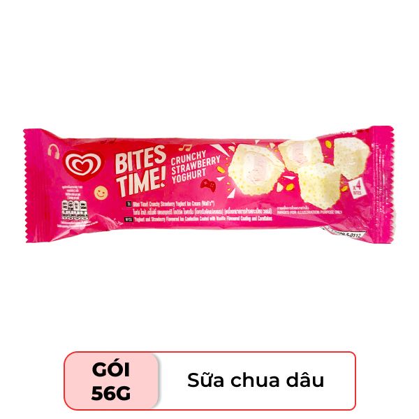 IC-Kem. Walls bites strawberry yogurt 56g