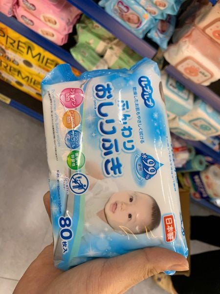 PU-Tiêu dùng. Baby Wet Wipes 80 sheets
