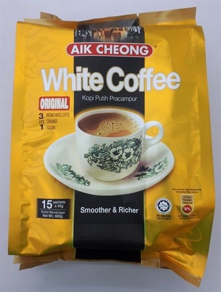 CF-Cà phê. Original White Coffee Aik Cheong 456g (GÓI VÀNG)
