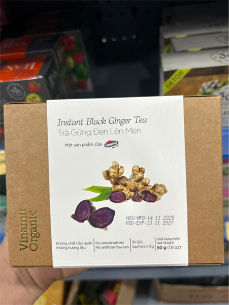 TE-Trà. Instant Black Ginger Tea Vinamit 50g