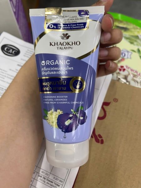 PU-Tiêu dùng. Butterfly Pea And Henna Organic Herbal Conditioners Khaokho Talaypu 160ml.