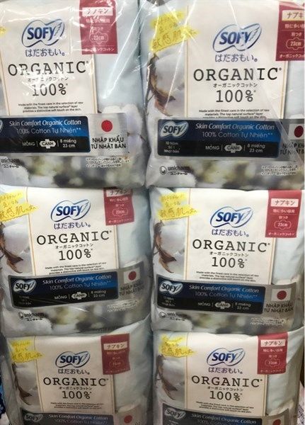 PU-Tiêu dùng. Tampon Sofy Skin Organic Diana 23cm
