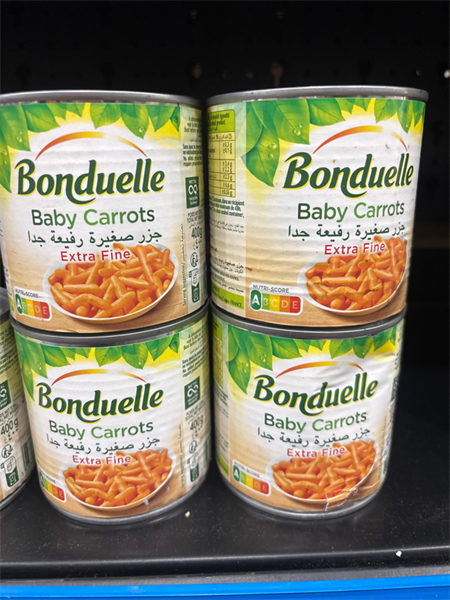 VET- Extra Fine Baby Carrots Bonduelle 400g