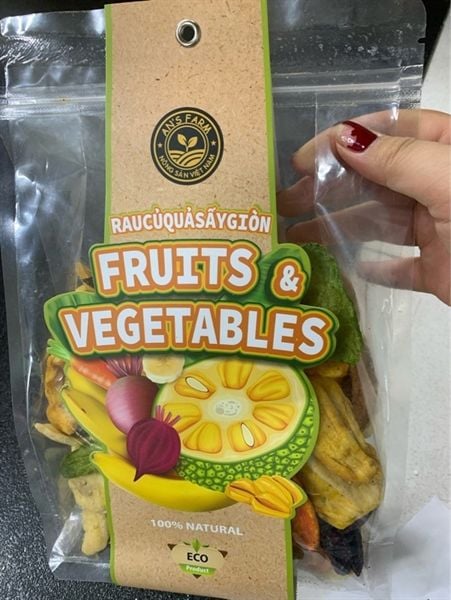 FRD-Trái cây sấy. Crispy Mixed Vegetable Chips An's Farm 400g