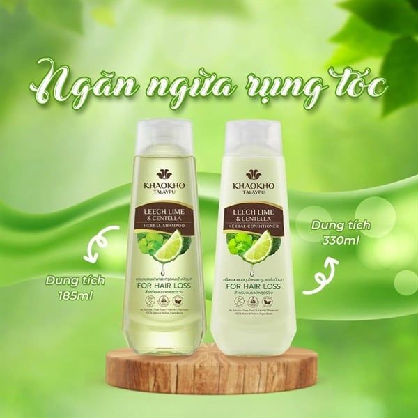 PU-Tiêu dùng. Leech Lime And Centella Organic Herbal Conditioner Khaokho Talaypu 280ml.