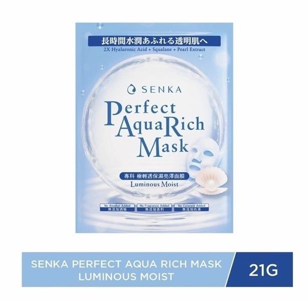 PU- Senka Hydrating Sheet Mask for Bright, Smooth Skin