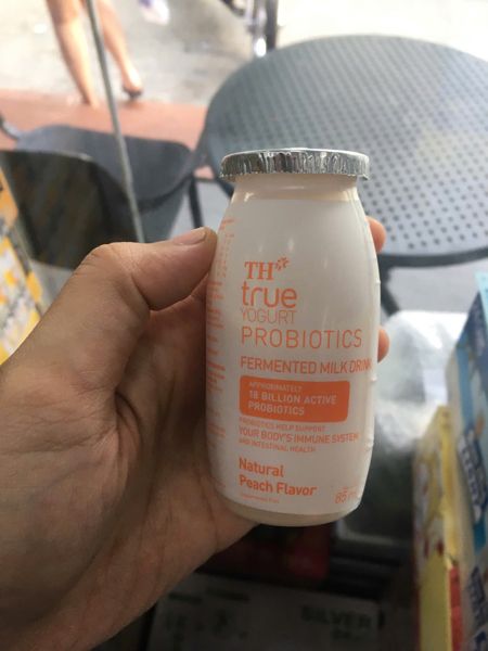 DY-Sữa chua. Probiotic Fermented Milk Drink Peach Flavor TH True Milk 85ml