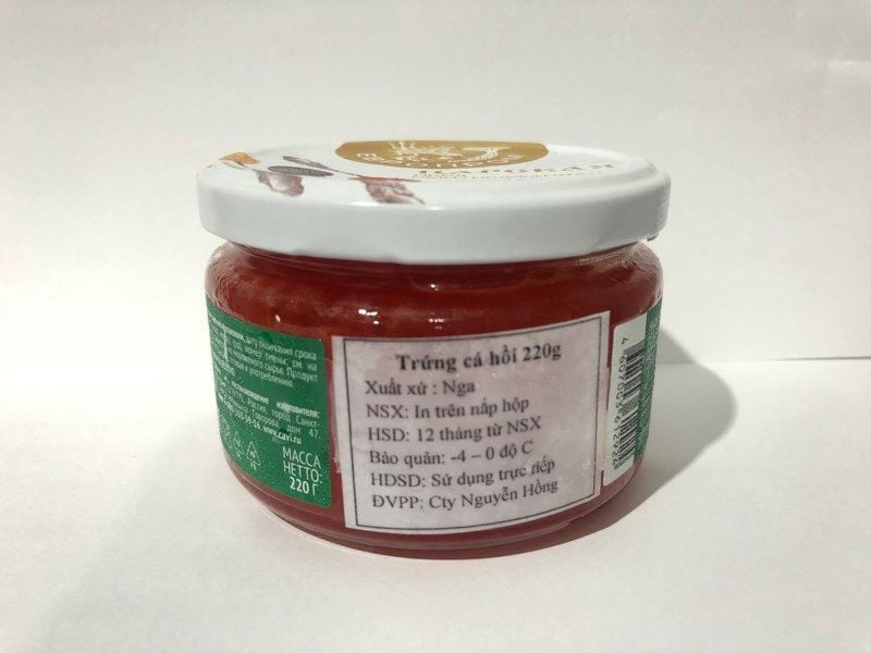 CA-Đồ Hộp. Red Fish Eggs Tsar Caviar Europrom 220g