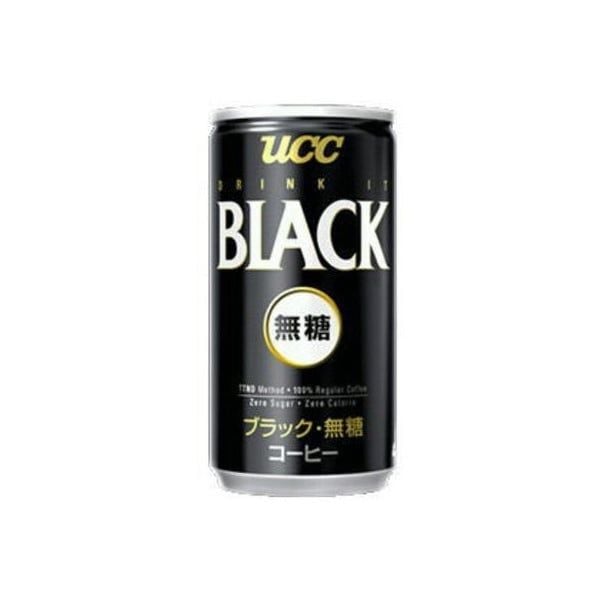 CF-Cà phê. UCC Black Unsweetened Canned Coffee 185g
