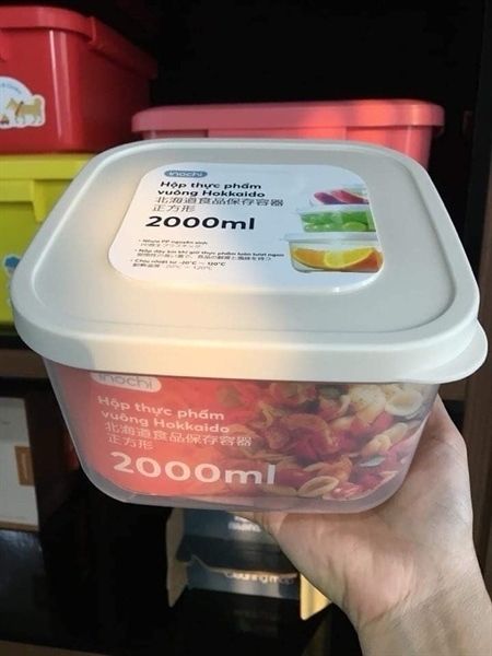 CU-Dụng cụ bếp. Square Food Container Hokkaido 2L