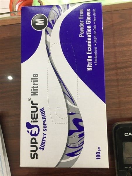 PU- Powder Free Examination Gloves Latex Smile M 100 cái (Màu tím)