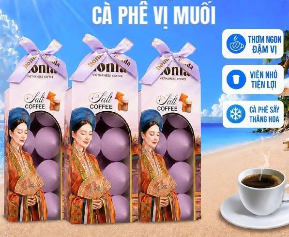 CF-Cà phê. Salt Flavor Coffee Box Nonla 48g (8capsules x 6g)