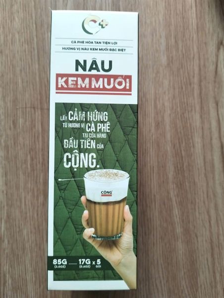 CF- Instant Coffee With Cream & Salt Cộng 85gr (17gx5 pack)