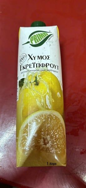 BW.J-Nước ép. Grapefruit Juice 100% Prima 1L