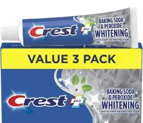 PU- Baking Soda & Peroxide Whitening Cream Fresh Mint Crest 161g
