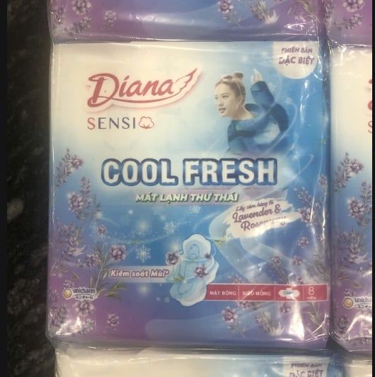 PU-Tiêu dùng. Diana Sensi Cool Fresh Laveder 8pcs