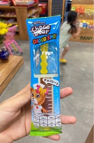 SN.CD-Kẹo. Chocolate Shot Candy Chocobear 8g
