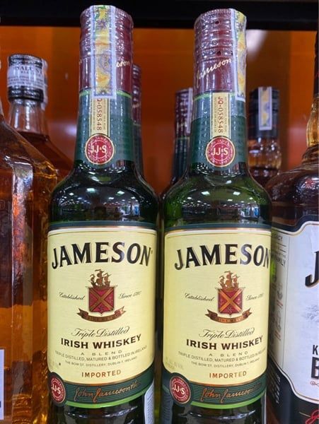 WI.SPI-Rượu. Wine Whisky Jameson Irish 375ml