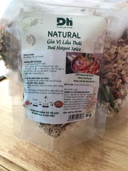 SD-Gia vị & Baking. Thai Hot Pot Seasoning Mix DH Foods 26g
