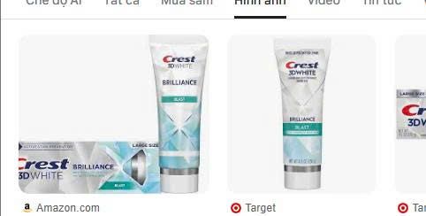 PU- Blast 3D White Brilliance Toothpaste Crest 130g