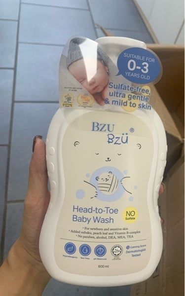 PU-Tiêu dùng. All-in-One Body Wash & Shampoo Bzu Bzu 600ml