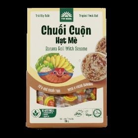 FRD- Trái cây sấy. Banana Roll With Sesame 120g