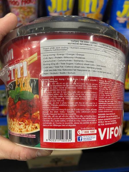 GR.NO-Mì. Spaghetti Stir-Fried Noodles With Sauce Vifon 105g