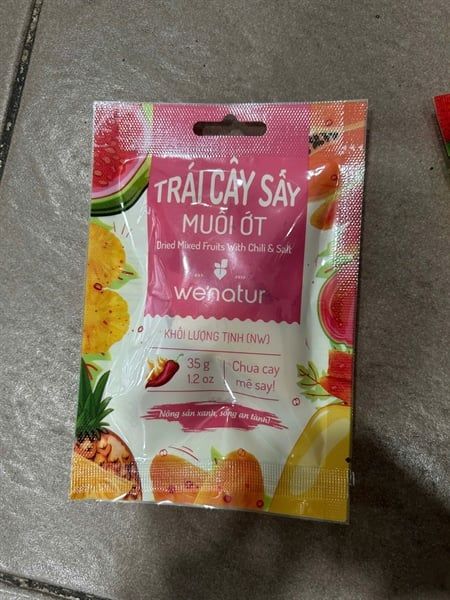 FRD-Trái cây sấy. Dried Fruit With Chili and Stalt We'natur 35g