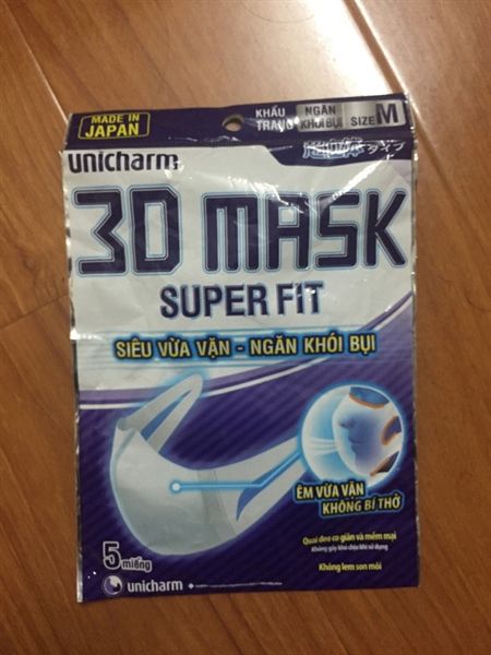 PU-Tiêu dùng. Unicharm 3D Mask Super fit
