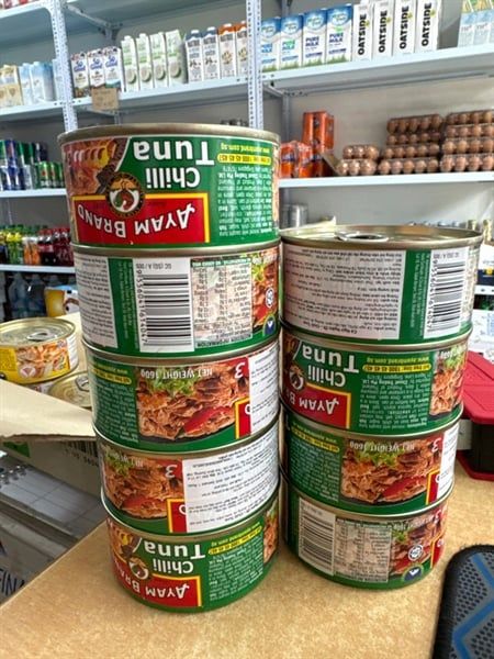CA-Đồ hộp. Canned Tuna In Chili Sauce Ayam Brand 160g