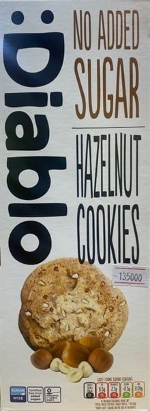 SN.PC- Sugar Free Chip Cookies Hazelnut Diablo 130g