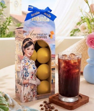 CF-Cà phê. Americano Coffee Box Nonla 24g (8capsules x 3g)