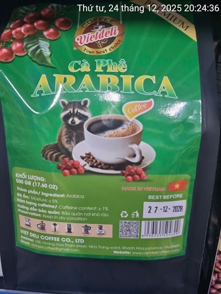 CF-Cà phê. Arabica Coffee Vietdeli 500g